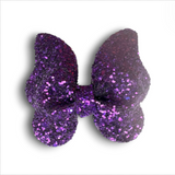3" Glitter Faux Leather Butterfly Piggies