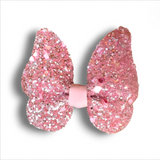 3" Glitter Faux Leather Butterfly Piggies