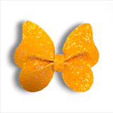 3" Glitter Faux Leather Butterfly Piggies