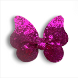 3" Glitter Faux Leather Butterfly Piggies