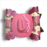 Faux Leather Cowgirl Bows
