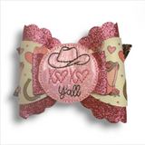 Faux Leather Cowgirl Bows