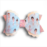 Faux Leather Girl Bows