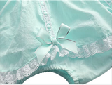 Aqua Bonnet & Romper Set