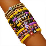 Halloween Clay Bead Bracelets