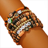 Halloween Clay Bead Bracelets