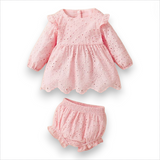 Eyelet L/S Tunic & Bloomer Set