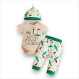 1st Golf Season Bodysuit Pant 3pc Set