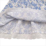 Blue Toile Print Outfit