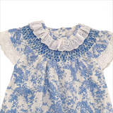 Blue Toile Print Outfit