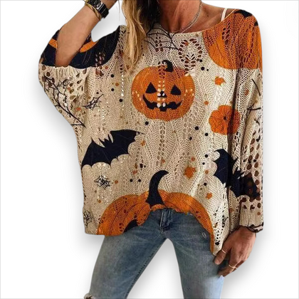 Jack O Lantern & Bats Sweater