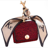 Rhinestone Coin Purse Keychain