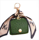 Rhinestone Coin Purse Keychain