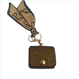 Rhinestone Coin Purse Keychain