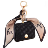 Rhinestone Coin Purse Keychain