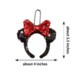 Mini Mouse Ears Headband Keychain