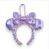Mini Mouse Ears Headband Keychain