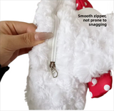 Bolso de mano con personaje de peluche