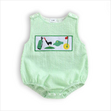 Green Golf Bubble Romper