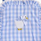 Blue Gingham Goose Romper