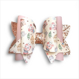 Faux Leather Book Character Bows