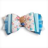 Faux Leather Book Character Bows