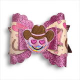 Faux Leather Cowgirl Bows