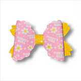 Faux Leather Girl Bows