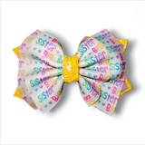 Faux Leather Girl Bows