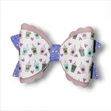 Faux Leather Foods Bow
