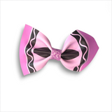 Crayon Faux Leather Bow