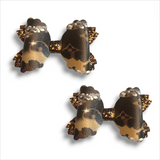 Designer Inspired Faux Leather Bows