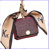 Rhinestone Coin Purse Keychain
