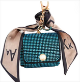 Rhinestone Coin Purse Keychain
