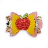 Faux Leather School Bows