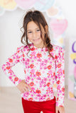 Secret Garden L/S Ruffle Tee