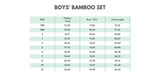 Blue character 2pc bamboo pajama set