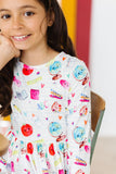 SALE Smarty Pants 3/4 Sleeve Pocket Twirl Dress