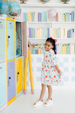 SALE Smarty Pants 3/4 Sleeve Pocket Twirl Dress