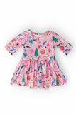 Sugarplum Fairy 3/4 Sleeve Twirl Bodysuit