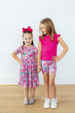 Sweetheart Scribbles S/S Pocket Twirl Dress