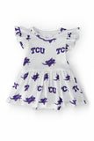 TCU White Frog S/S Flutter Twirl Bodysuit