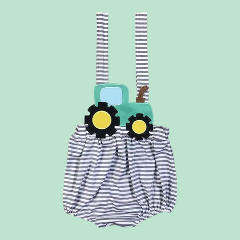 Tractor Bubble Romper