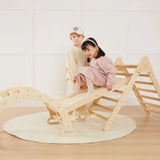 Tiny Land® Pikler Triangle 7-in-1 Montessori Climbing Set