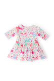 Unicorn Wish 3/4 Sleeve Twirl Bodysuit