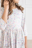 One in a Million 3/4 Sleeve Pocket Twirl Dress