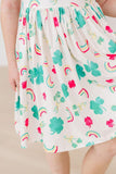 SALE Top of the Mornin' Flutter Sleeve Twirl Dress