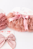 Vintage Pink & Gold Glitter Ruffle Tutu Bloomer