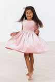 Vintage Pink Velvet Twirl Dress