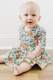 Vintage Vibes 3/4 Sleeve Twirl Bodysuit